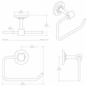 Waterworks Henry Toilet Paper Holder in Burnished Nickel