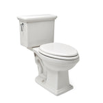 Waterworks Otis High Efficiency Watercloset Slow Close Plastic Seat Nickel Flush Lever in Bright White