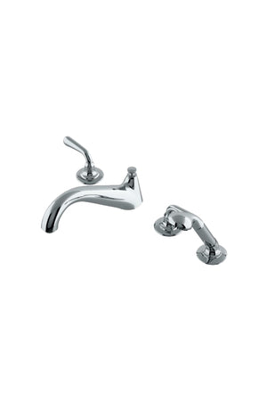 Waterworks Opus Low Profile Concealed Tub Filler with Handshower in Chrome