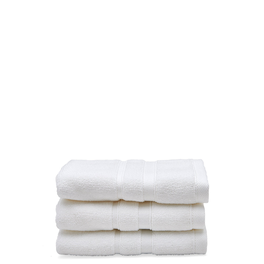 Waterworks Perennial Cotton Wash Towel in White