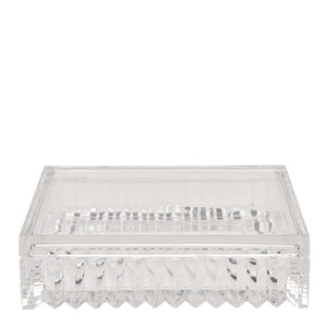 Waterworks Pierre Rectangular Covered Box in Clear