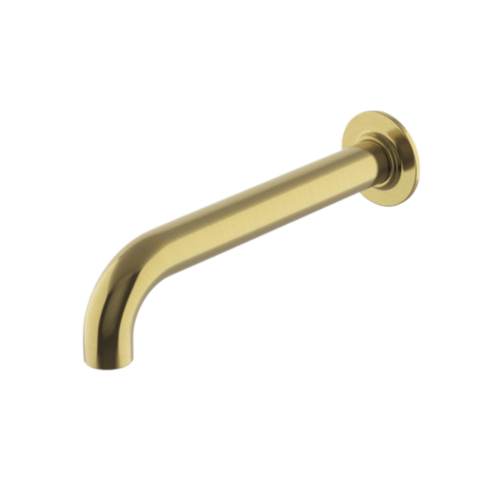 Waterworks Bond Wall Mounted Tub Spout in Burnished Brass