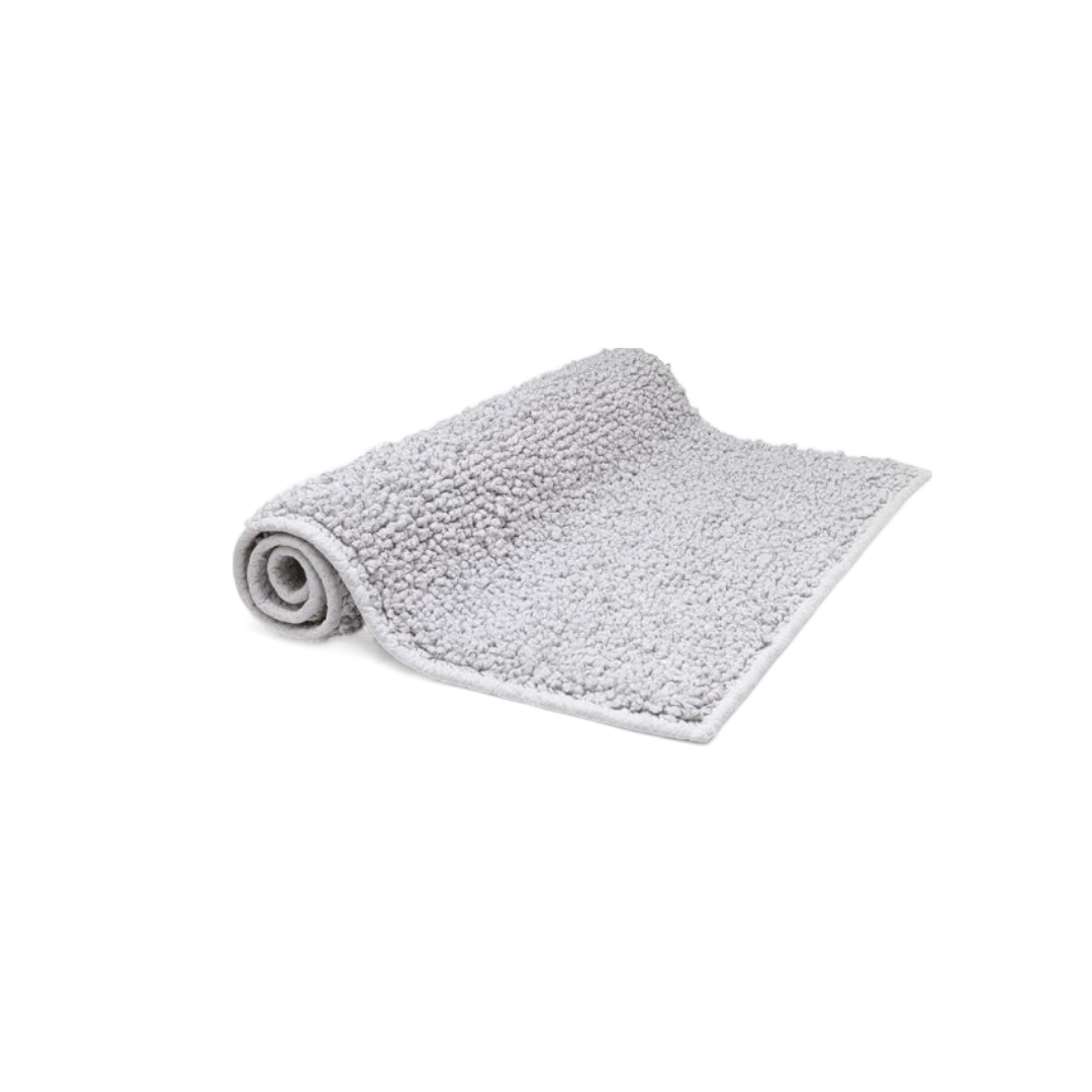 Waterworks Bramble Bath Rug 20" x 30" in White/Gray