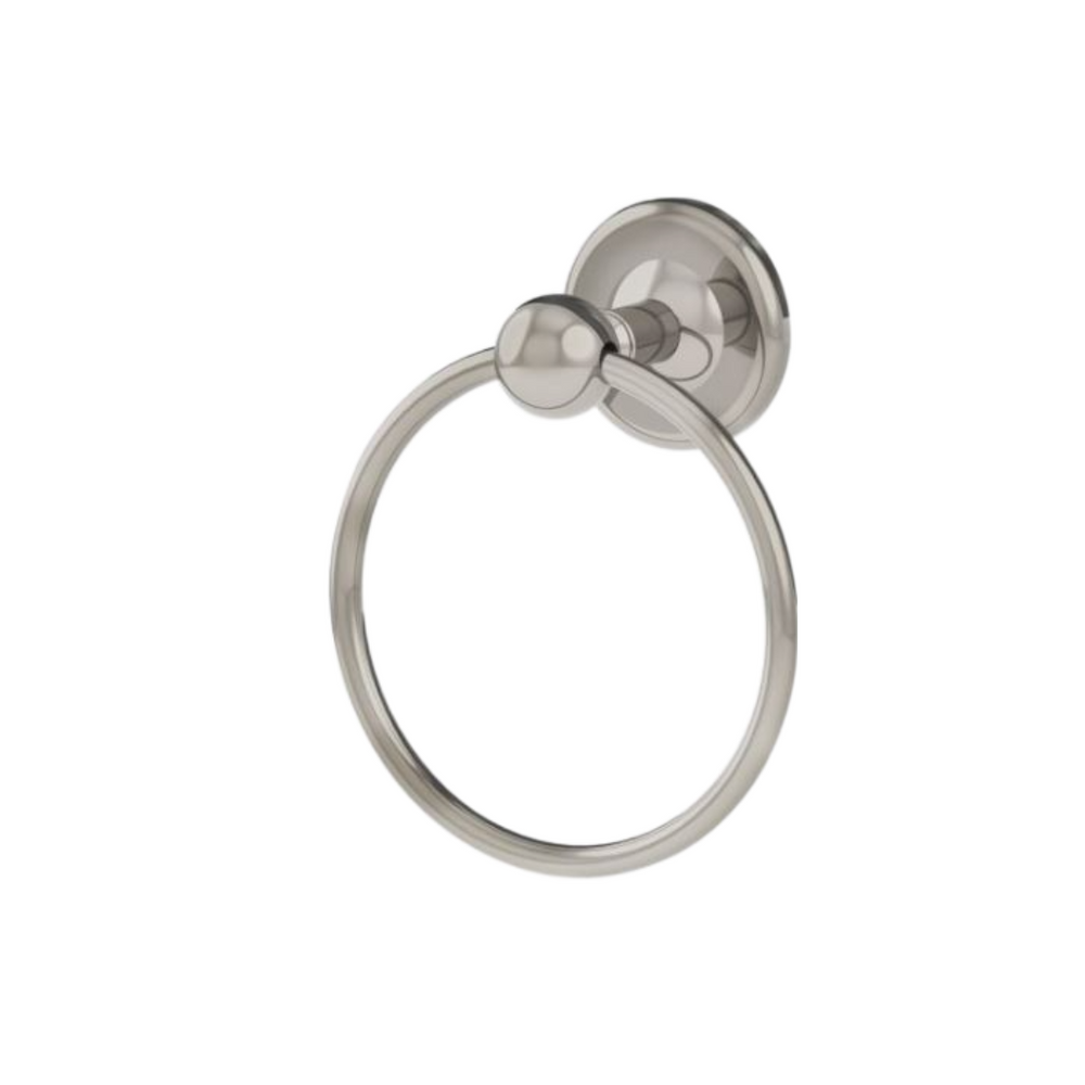 Waterworks Regulator Towel Ring in Nickel