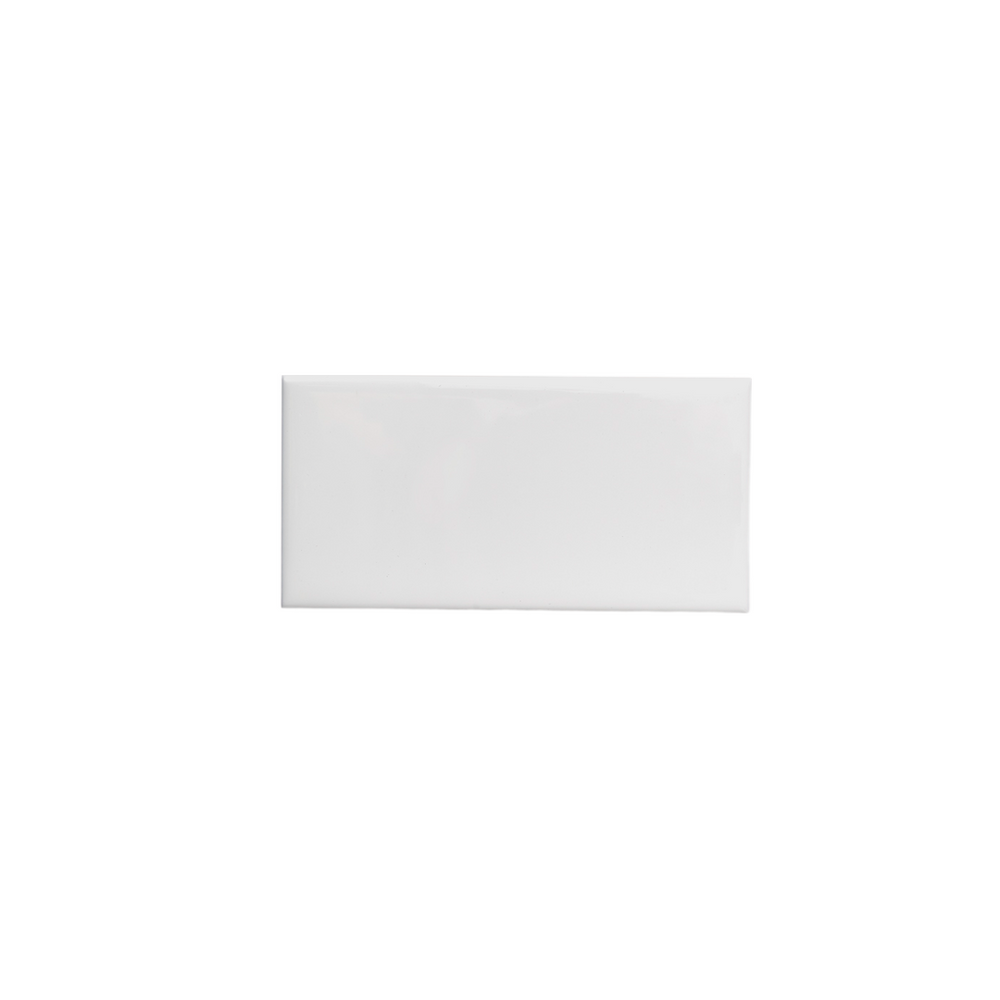 Waterworks Campus Field Tile 3 x 6 Bullnose Corner (Right) in White Matte Solid