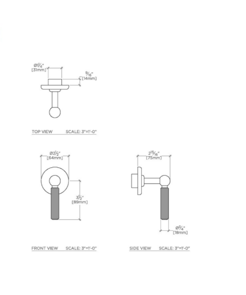 Waterworks Ludlow Shinola Edition Volume Control Valve Trim with Two-Tone Lever Handle in Nickel/Shinola Steel