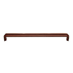 Waterworks Fallbrook 12" Chestnut Leather Pull in Brass