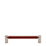 Waterworks Sonoma 18" Chestnut Leather Pull in Unlacquered Brass