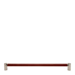 Waterworks Sonoma 24" Chestnut Leather Pull in Unlacquered Brass