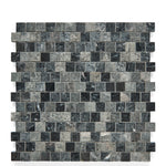 Waterworks Studio Stone 2cm Staggered Mosaic in Graystone Polished