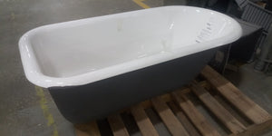 Waterworks Saxby  61" x 30" x 18" Oval Cast Iron Bathtub without feet in Primed