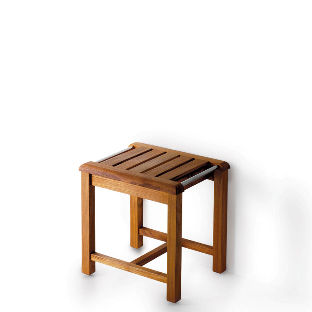 Waterworks Teak Stool 17" x 14" x 17 1/4"