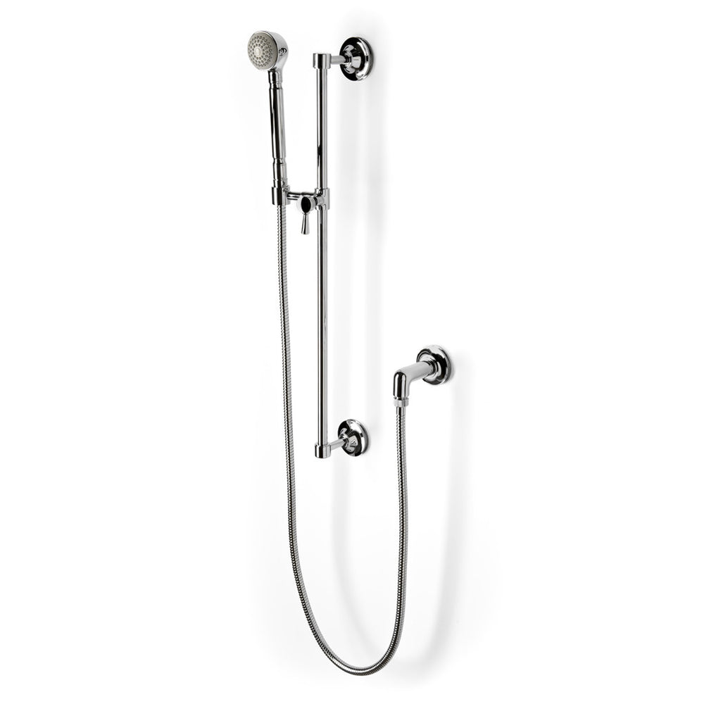 Waterworks Transit Handshower on Bar with Metal Handle in Chrome