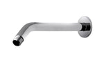 Waterworks Decibel Wall Mounted Shower Arm and Flange in Matte Black