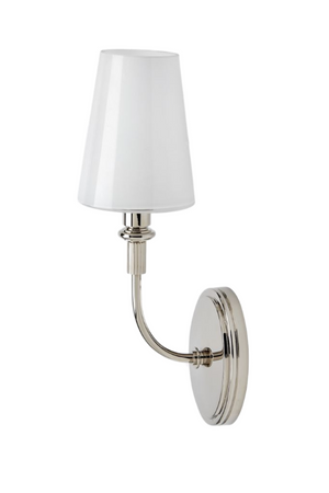 Waterworks Foro Wall Mounted Single Sconce with Glass Shade in Chrome
