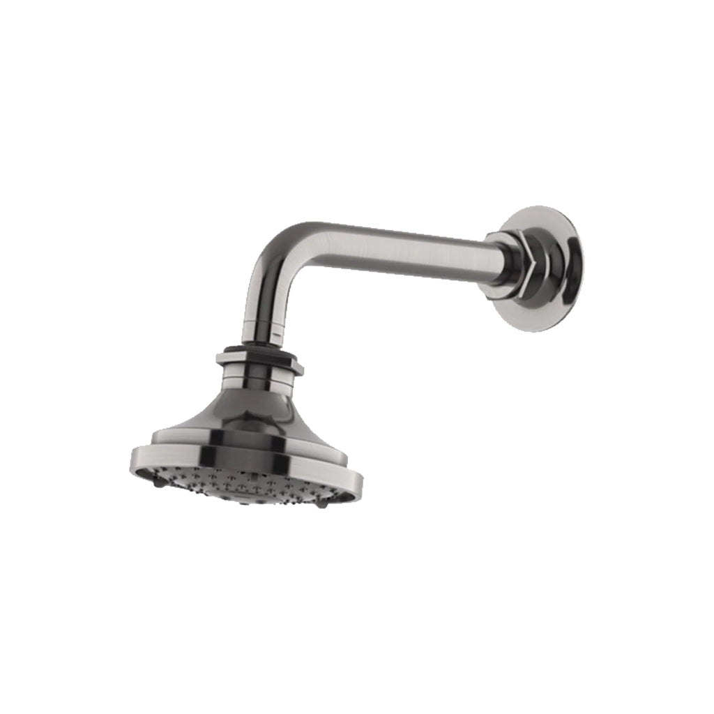 Waterworks Henry 5 1/8" Shower Head, Arm and Flange in Copper