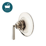 Waterworks Henry Thermostatic Control Valve Trim with Metal Lever Handle in Dark Brass