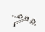 Waterworks Henry Wall Mounted Lavatory Faucet with Lever Handles in Burnished Nickel