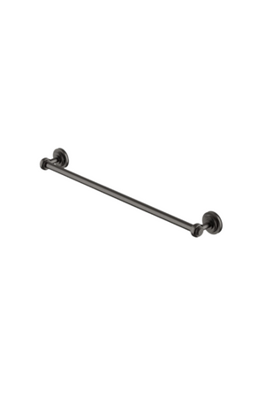 Waterworks Aero 24" Single Metal Towel Bar in Dark Nickel