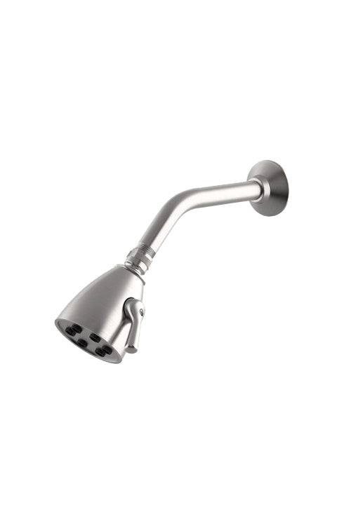 Waterworks Universal 2 3/4" Shower Head, Arm and Flange with Adjustable Spray in Matte Nickel