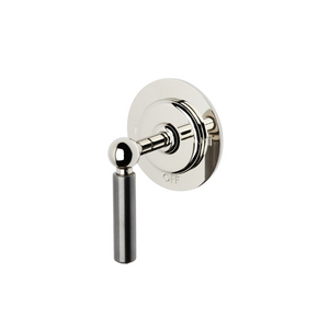 Waterworks Ludlow Shinola Edition Two Way Diverter Valve Trim for Thermostatic with Roman Numerals and Two-Tone Lever Handle in Nickel/Shinola Steel