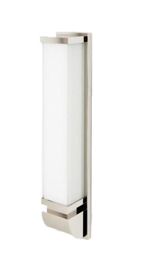 Waterworks Raleigh Wall Mounted Sconce with Mitred Glass Shade in Brass