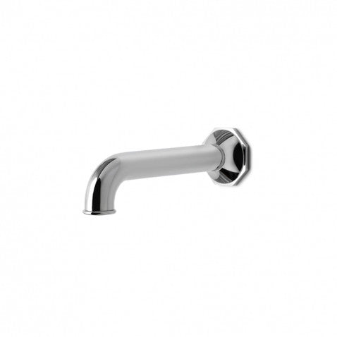 Waterworks Roadster Wall Mounted Tub Spout in Unlacquered Brass