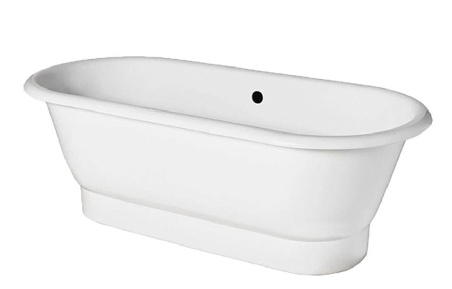 Waterworks Santry 67" x 31" x 22" Freestanding Cast Iron Oval Bathtub