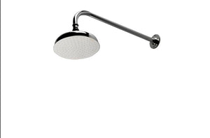 Waterworks Easton 8" Wall Mounted Shower Rose, Arm and Flange in Nickel