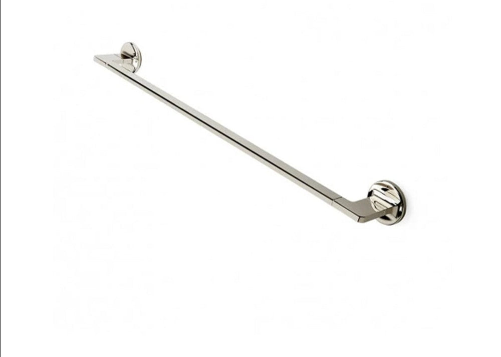 Waterworks Formwork 24" Single Metal Towel Bar in Matte Nickel