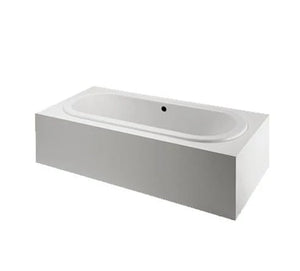Waterworks Classic 78" x 39" x 22" Right Hand Air and Whirlpool Oval Bathtub with Center Drain in Glossy White