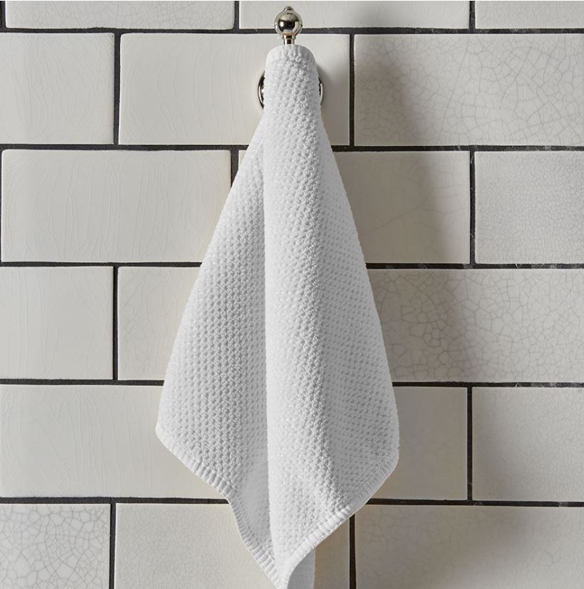 Waterworks Grano Wash Towel in White